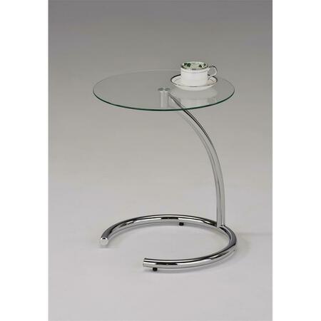 KB 19 x 16 x 16 in. End Table - Chrome SR-1368